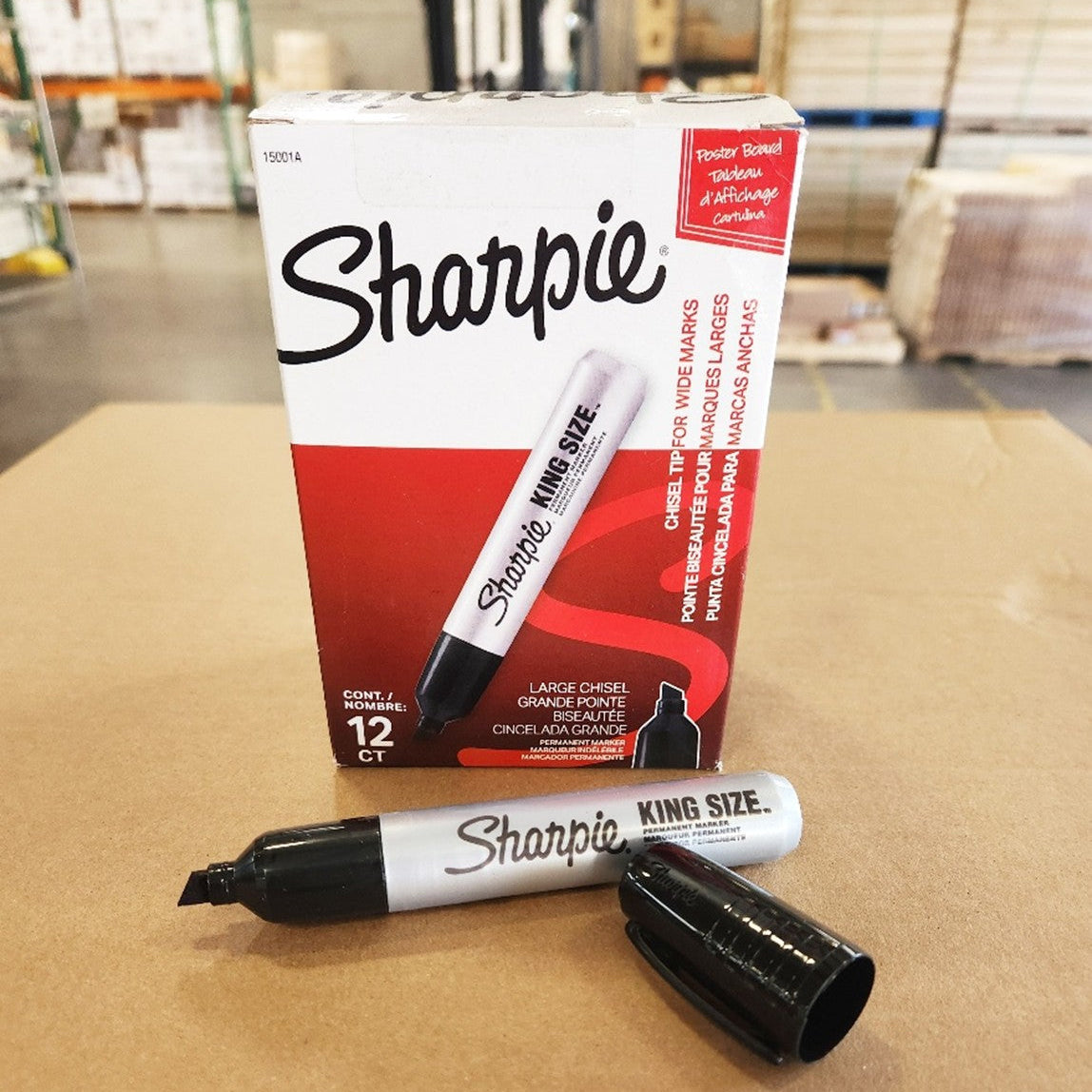 Sharpie King Size permanent Chisel-Tip marker (Black)