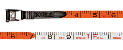 Keson 100 ft Fiberglass Blade Tape Measure with High Speed Rewind - 10ths w/Hook
